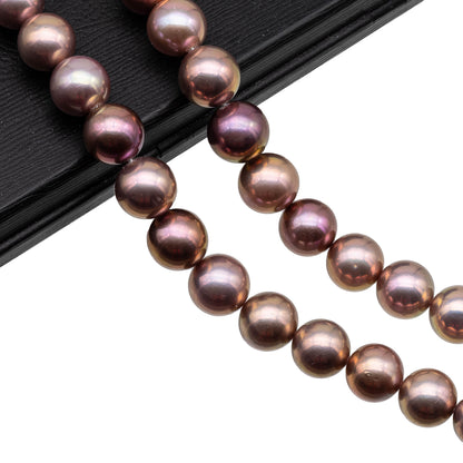 12-14mm Edison Pearl Round or Near Round Natural Mix Color with Extremely Nice Luster, Very Limited Blemish, For Jewelry Making, SKU# 1155EP