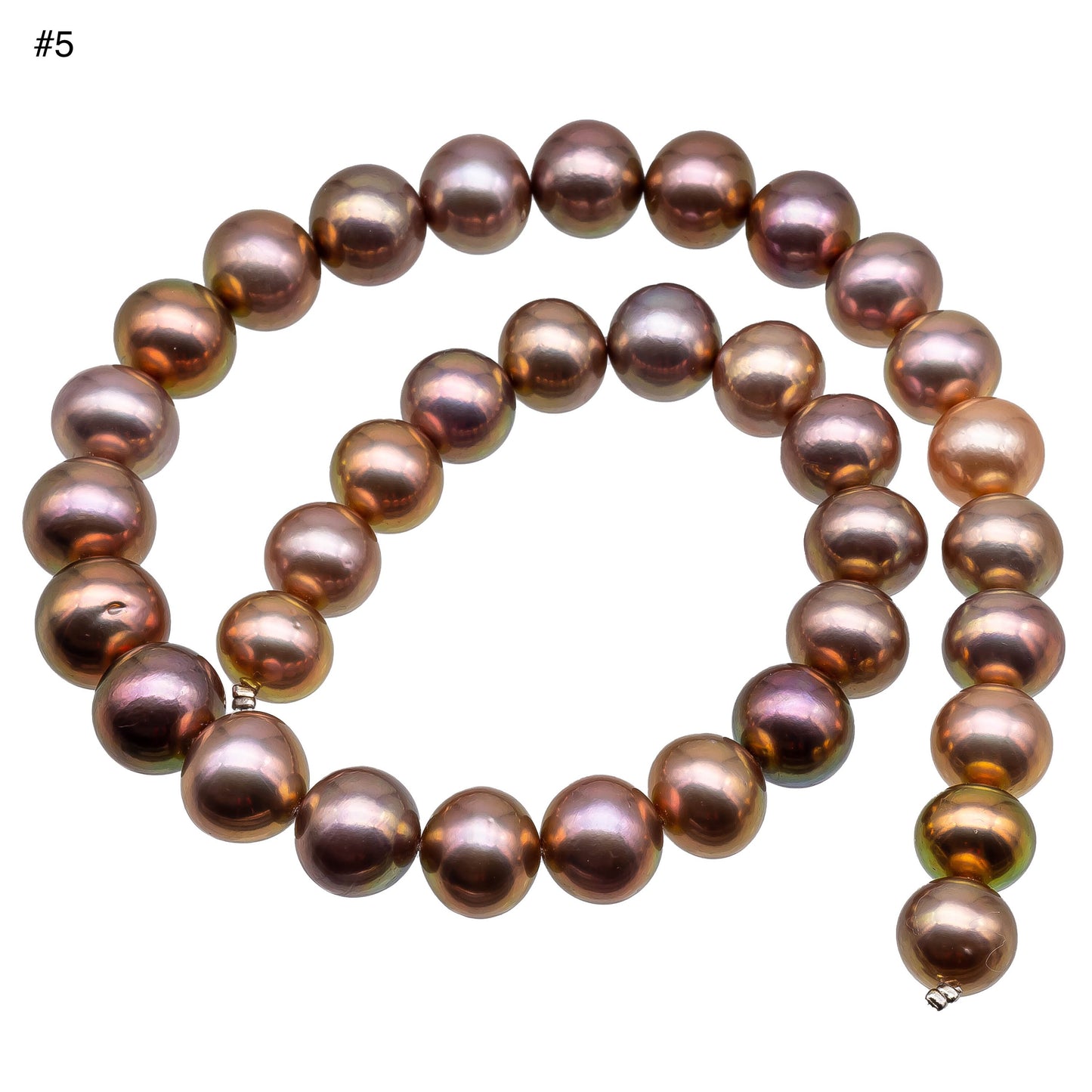 12-14mm Edison Pearl Round or Near Round Natural Mix Color with Extremely Nice Luster, Very Limited Blemish, For Jewelry Making, SKU# 1155EP