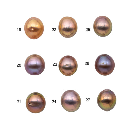 11-12mm One Piece Edison Pearl Undrilled Freshwater Pearl with Minor Flaws and Very Nice Luster for Jewelry Design, SKU # 1168EP