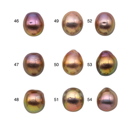 11-12mm One Piece Edison Pearl Undrilled Freshwater Pearl with Minor Flaws and Very Nice Luster for Jewelry Design, SKU # 1168EP