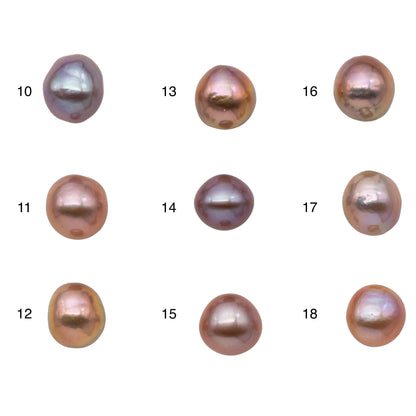 11-12mm Single Piece Edison Pearl Smooth and Clean Freshwater Pearl with Natural Colors and Nice Luster, SKU # 1169EP