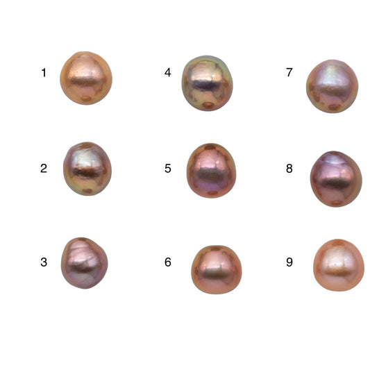 11-12mm Single Piece Edison Pearl Smooth and Clean Freshwater Pearl with Natural Colors and Nice Luster, SKU # 1169EP