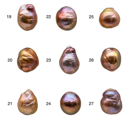 10-11mm Single Edison Pearl Loose Undrilled Freshwater Pearl Natural Color with Extremely Nice Luster in Drops Shape, SKU # 1156EP