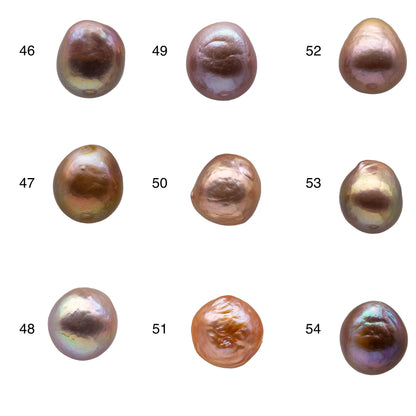 10-11mm Loose Edison Pearl with Very Nice Luster Undrilled Single Piece Freshwater Pearl Natural Color Teardrops for Beading, SKU # 1157EP