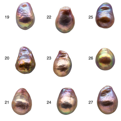 10-11mm Undrilled Edison Pearl Single Piece with Super High Luster Freshwater Pearl Natural Color Tear Drops, SKU # 1162EP