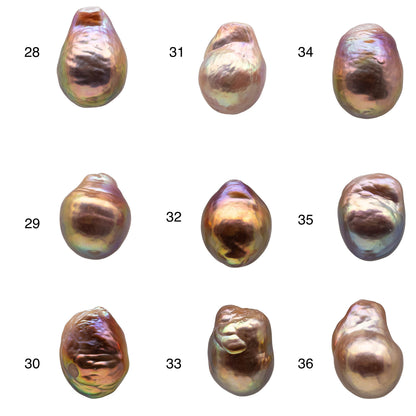 10-11mm Undrilled Edison Pearl Single Piece with Super High Luster Freshwater Pearl Natural Color Tear Drops, SKU # 1162EP