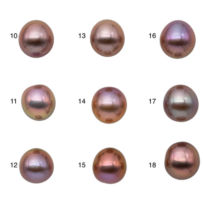 11-12mm AAA Single Edison Pearl Undrilled Freshwater Pearl Drops with Beautiful Luster for Jewelry Making, SKU # 1176EP