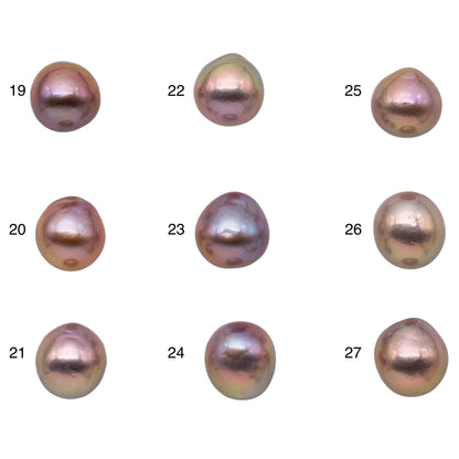 11-12mm Edison Pearl Single Piece Natural Color Undrilled Teardrops with Amazing Luster for Beading, SKU # 1178EP