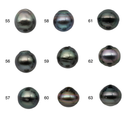 12-13mm Loose Tahitian Pearl Single Piece Drop Shape in Undrilled Natural Color with High Luster for Beading, SKU # 1164TH
