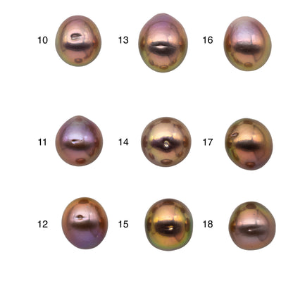 11-12mm One Piece Edison Pearl Undrilled Freshwater Pearl with Minor Flaws and Very Nice Luster for Jewelry Design, SKU # 1168EP