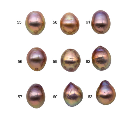 11-12mm One Piece Edison Pearl Undrilled Freshwater Pearl with Minor Flaws and Very Nice Luster for Jewelry Design, SKU # 1168EP