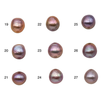 11-12mm Single Piece Edison Pearl Smooth and Clean Freshwater Pearl with Natural Colors and Nice Luster, SKU # 1169EP