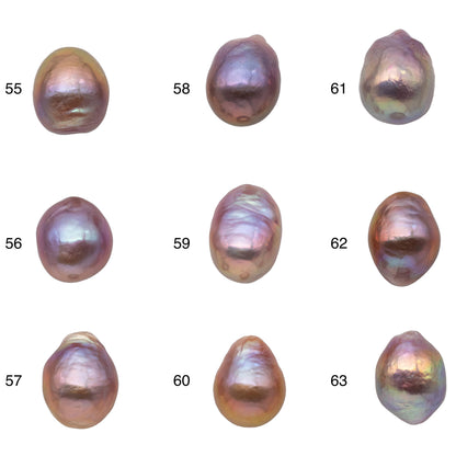 11-12mm One Piece Edison Pearl Tear Drops with Nice Luster Undrilled Freshwater Pearl Beads for Making Jewelry, SKU # 1174EP