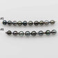10-11mm Drop Tahitian Pearl Shorter Strand with Lusters and Blemishes for Jewelry Making, SKU # 1213TH