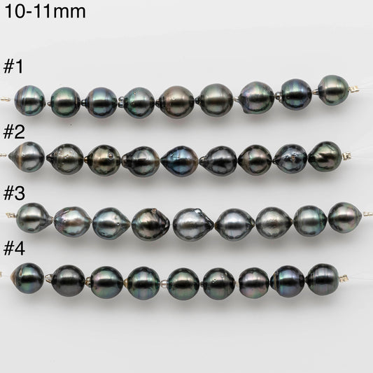 10-11mm Drop Tahitian Pearl Shorter Strand