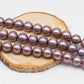 12-14mm Edison Pearl Round Natural Lavender or Metallic Color, Large Size Freshwater Pearl with Lusters and Blemishes, SKU#1228EP