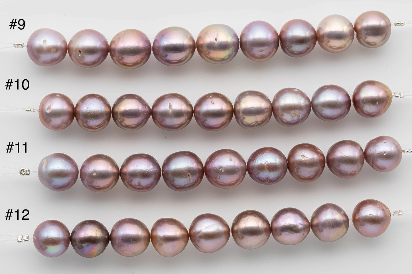 11-12mm Freshwater Edison Pearl Near Round Natural Color with High Luster for Beading, SKU # 1232EP