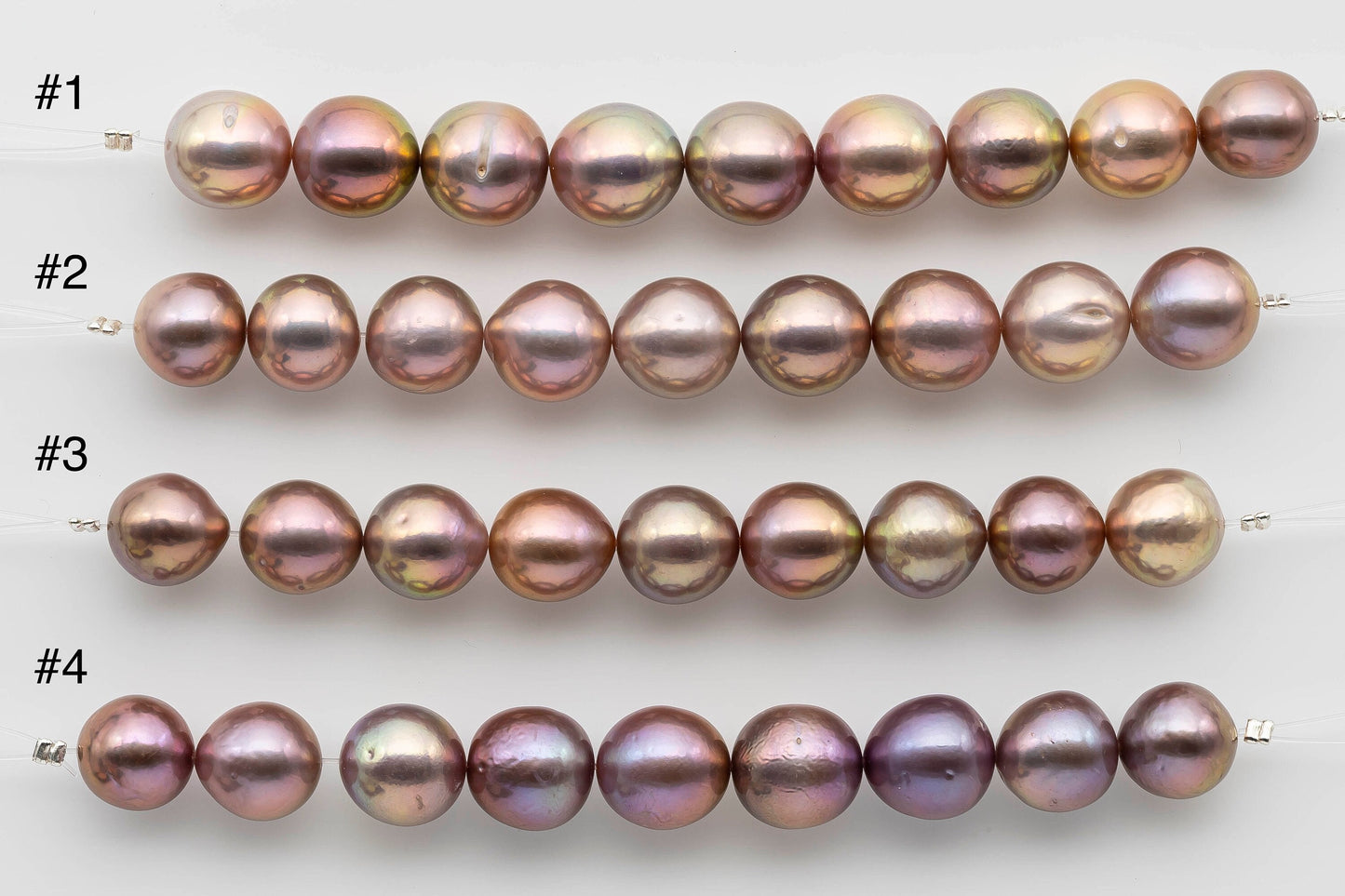 11-12mm Freshwater Edison Pearl Near Round Natural Color with High Luster for Beading, SKU # 1232EP