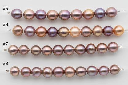 10-11mm Round Edison Pearl with Nice Luster in Natural Colors Freshwater Pearl Beads for Jewelry Making, SKU # 1237EP