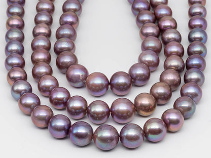 14-16mm Edison Pearl Jumbo Size in Natural Lavender Color, Large Round Size Freshwater Pearl with Blemishes for Jewelry Making, SKU # 1239EP