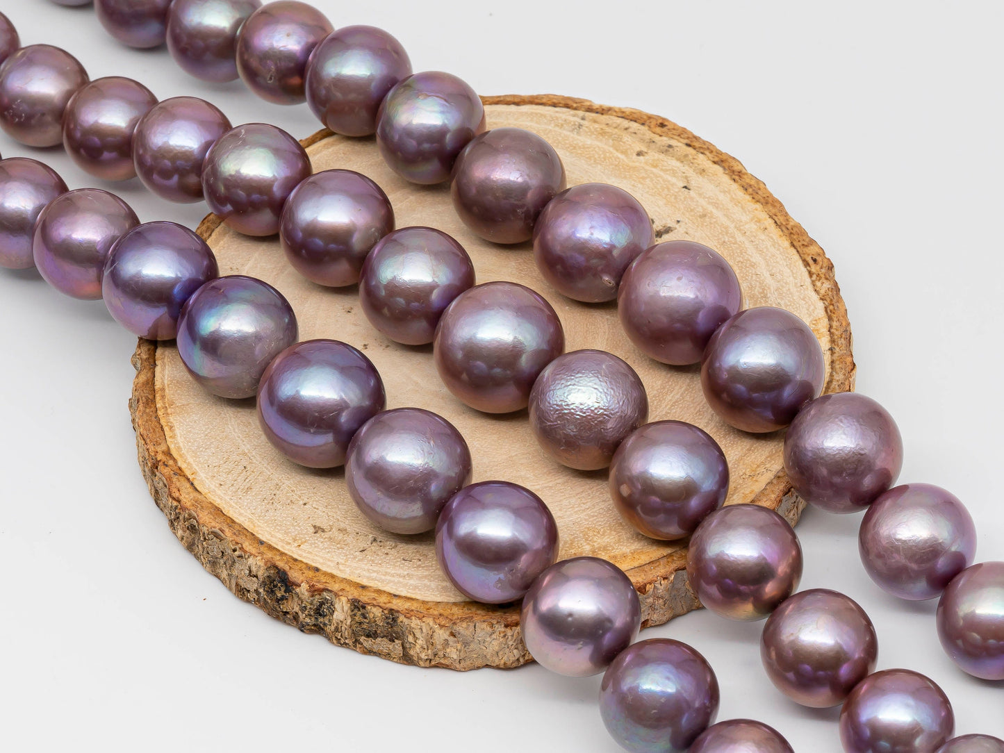 14-16mm Edison Pearl Jumbo Size in Natural Lavender Color, Large Round Size Freshwater Pearl with Blemishes for Jewelry Making, SKU # 1239EP