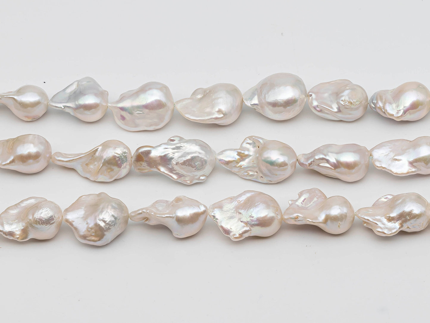11-14mm Baroque Pearl with High Luster in Full Strand for Beads, SKU # 1241BA
