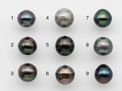 12-13mm Loose Tahitian Pearl Near Round Single Piece Undrilled Natural Color 