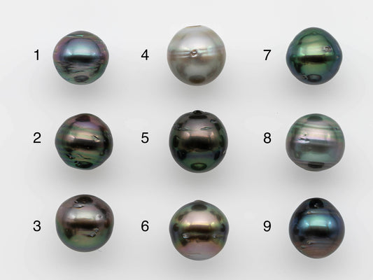 12-13mm Loose Tahitian Pearl Near Round Single Piece Undrilled Natural Color 