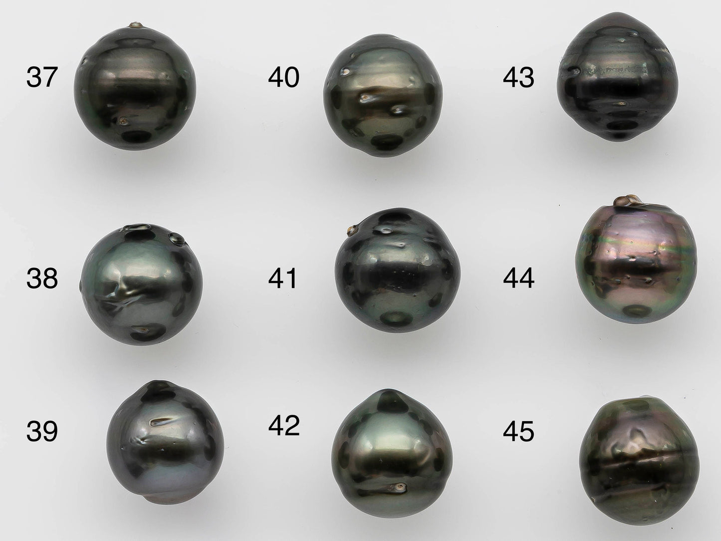 12-13mm Tahitian Pearl Single Piece Undrilled Near Round or Drops with Natural Color and Nice Luster for Beading, SKU # 1246TH