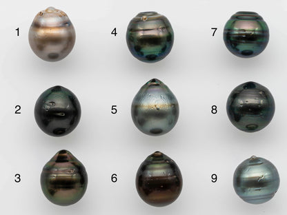 2-13mm Tahitian Pearl Single Piece Undrilled Near Round