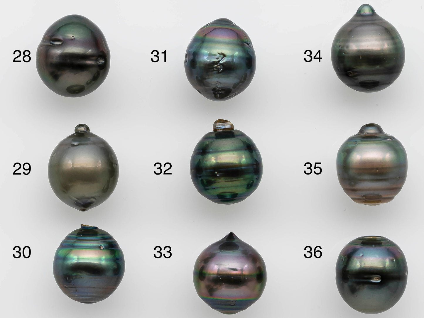 12-13mm Drop Tahitian Pearl Loose Single Piece Undrilled with Nice Luster and Natural Color for Jewelry Making, SKU # 1247TH