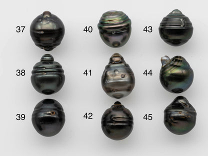 13-14mm Tahitian Pearl Drops Single Piece Undrilled in Natural Color with High Luster for Jewelry Making, SKU # 1253TH