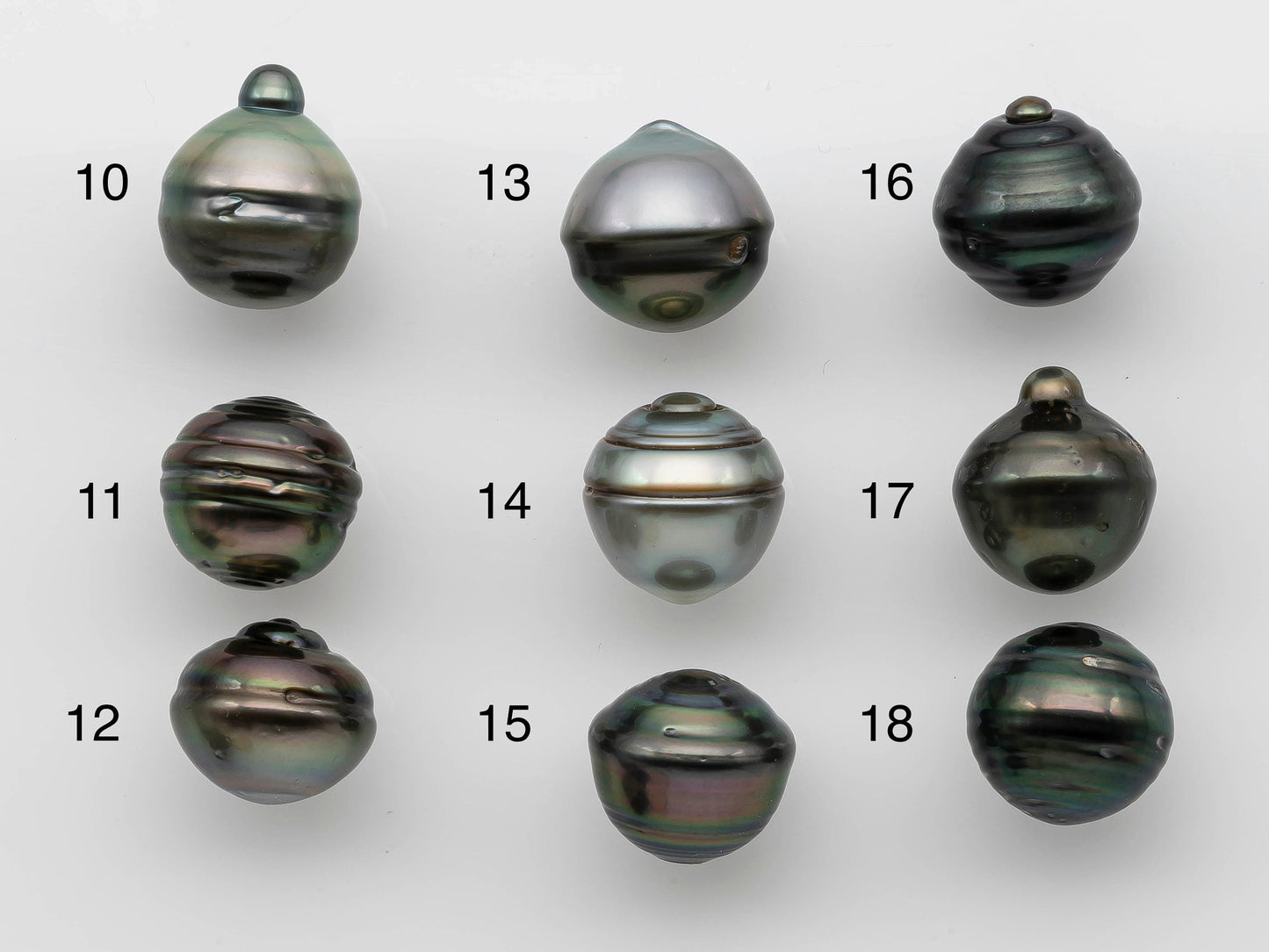 13-14mm Teardrop Tahitian Pearl Undrilled Single Piece with High Luster in Natural Color for Beading, SKU # 1254TH