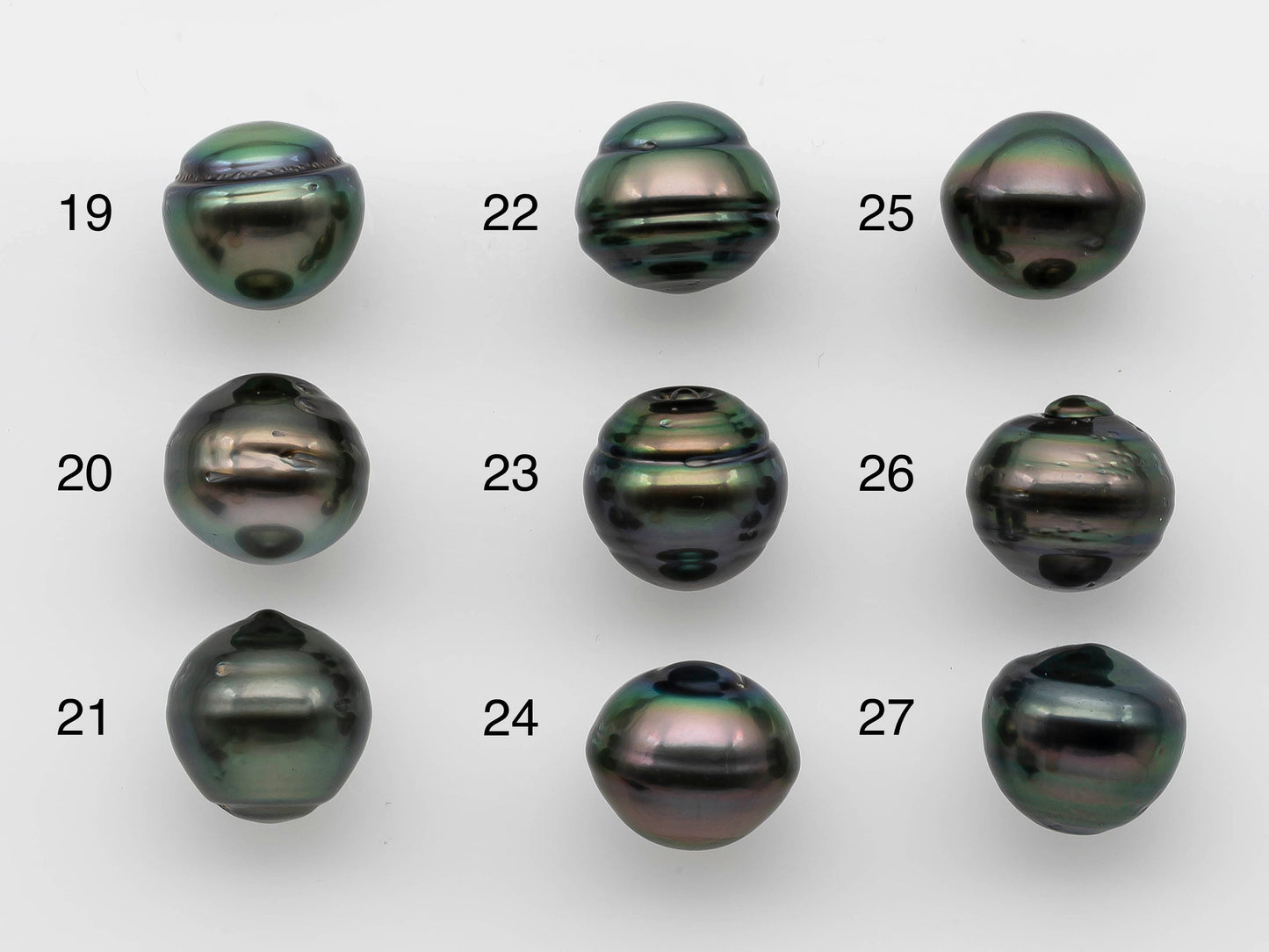 13-14mm Black Tahitian Pearl Undrilled Single Piece Drops with Natural Color and High Luster for Jewelry Making, SKU # 1255TH