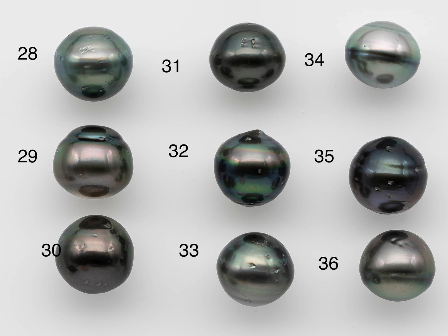 13-14mm Loose Tahitian Pearl in Natural Color Tear Drops with High Luster for Beading or Jewelry Making, SKU # 1257TH