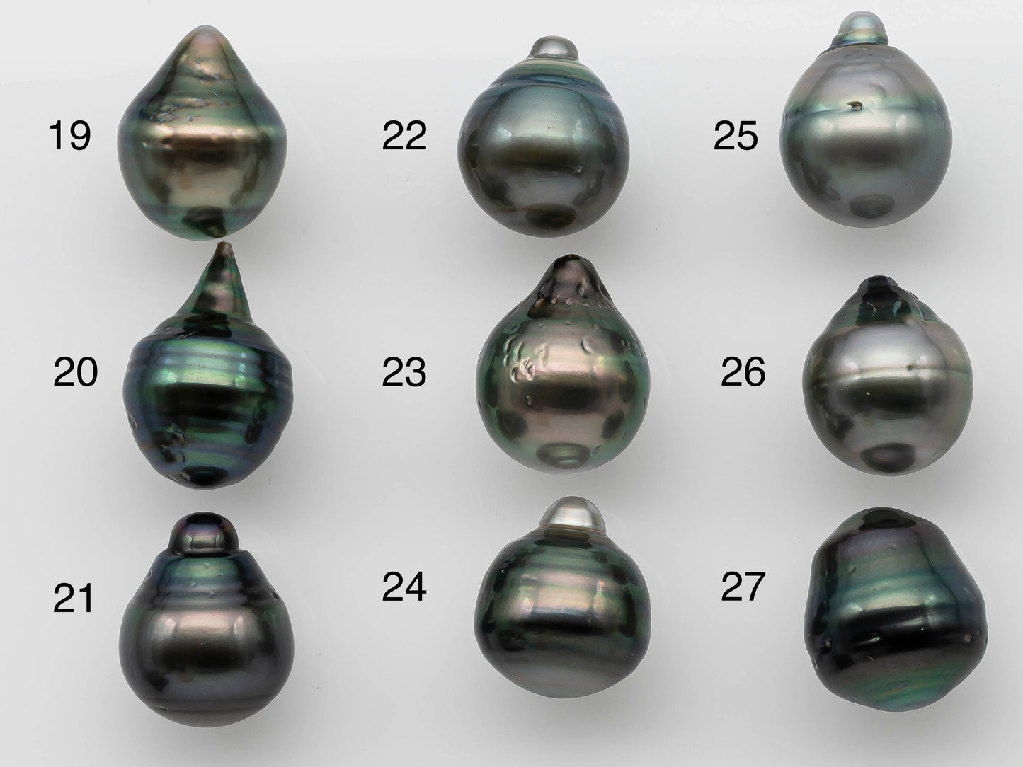 13-14mm Single Piece Loose Tahitian Pearl in Drops with High Luster and Natural Color for Jewelry Making, SKU # 1261TH