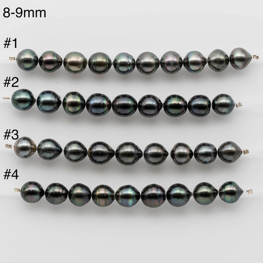 10-11mm Near Round Tahitian Pearl Shorter Strand