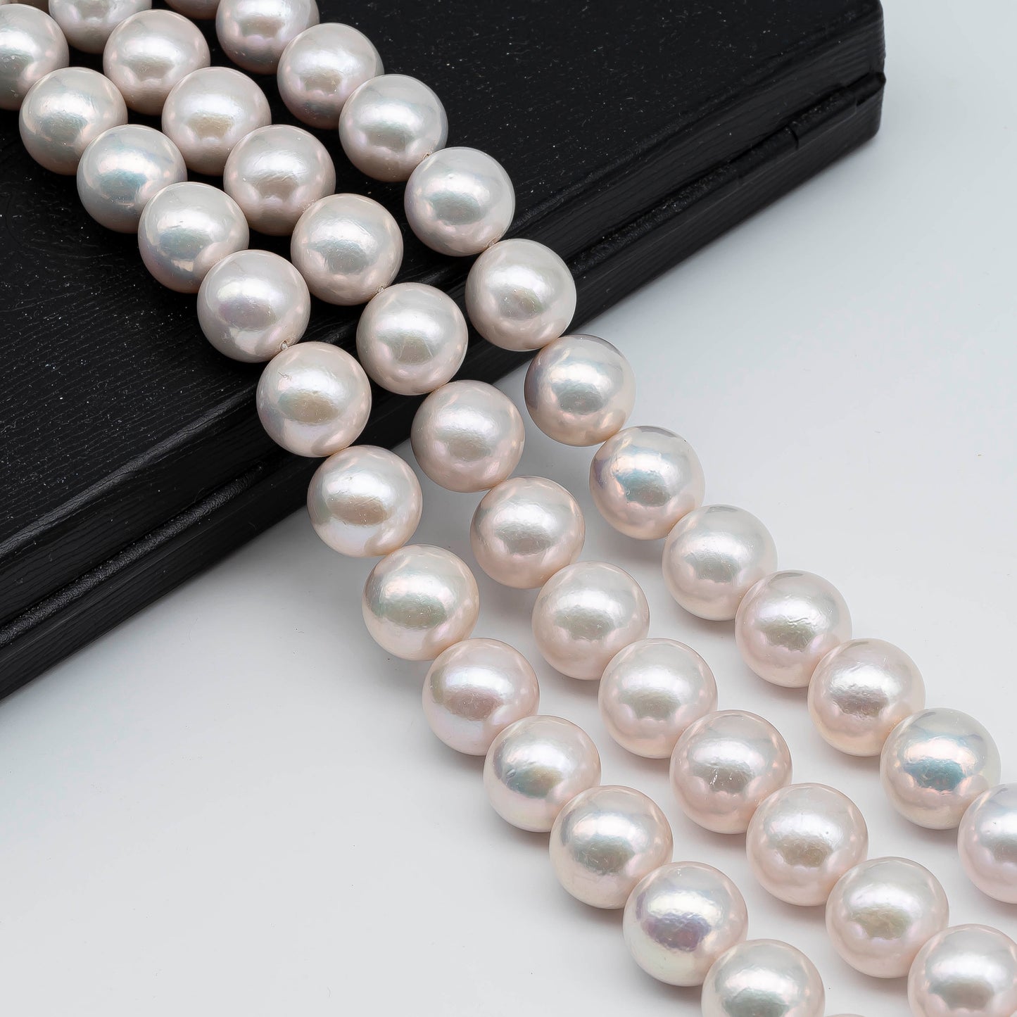 12-14mm White Edison Pearl Round with High Lusters and Limited Blemishes for Making Necklace or Bracelet, SKU # 1229EP