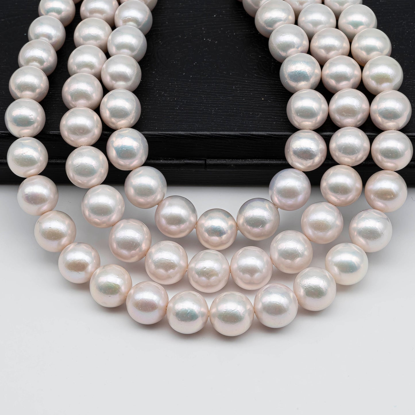 12-14mm White Edison Pearl Round with High Lusters and Limited Blemishes for Making Necklace or Bracelet, SKU # 1229EP