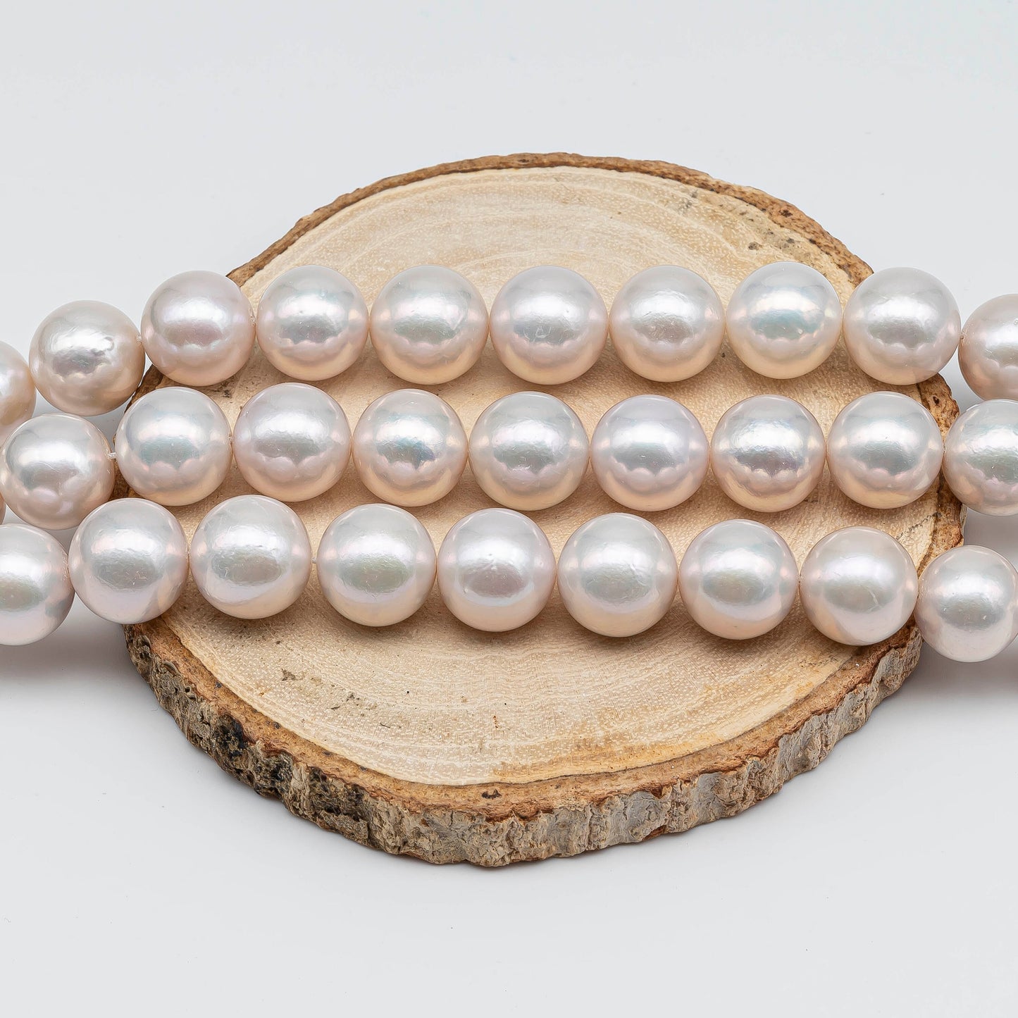 12-14mm White Edison Pearl Round with High Lusters and Limited Blemishes for Making Necklace or Bracelet, SKU # 1229EP