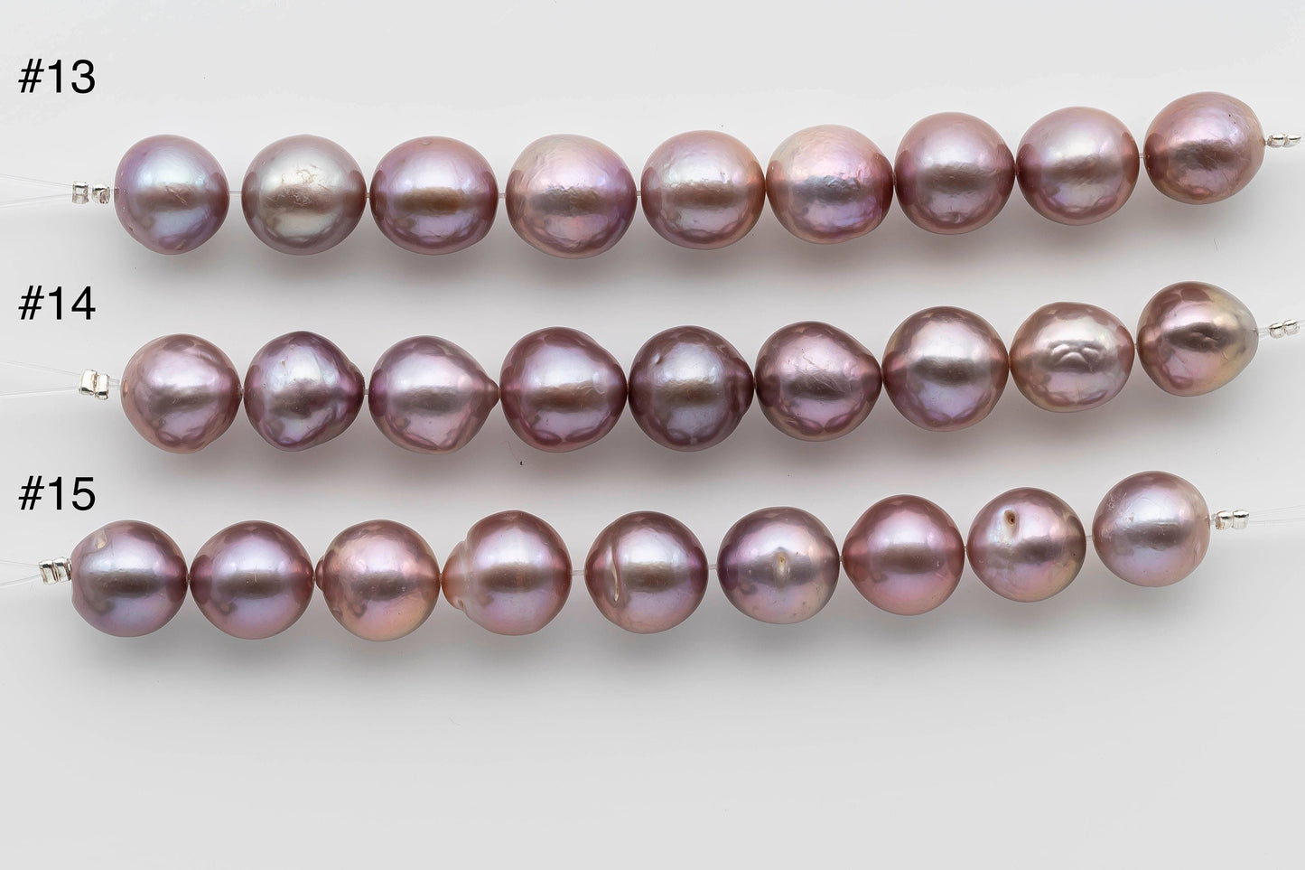 11-12mm Freshwater Edison Pearl Near Round Natural Color with High Luster for Beading, SKU # 1232EP