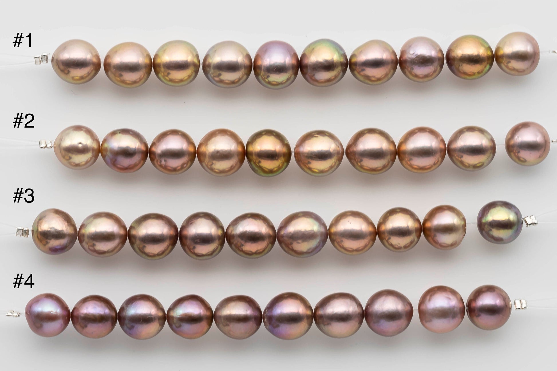 10-11mm Round Edison Pearl in Natural Color in Short Strand