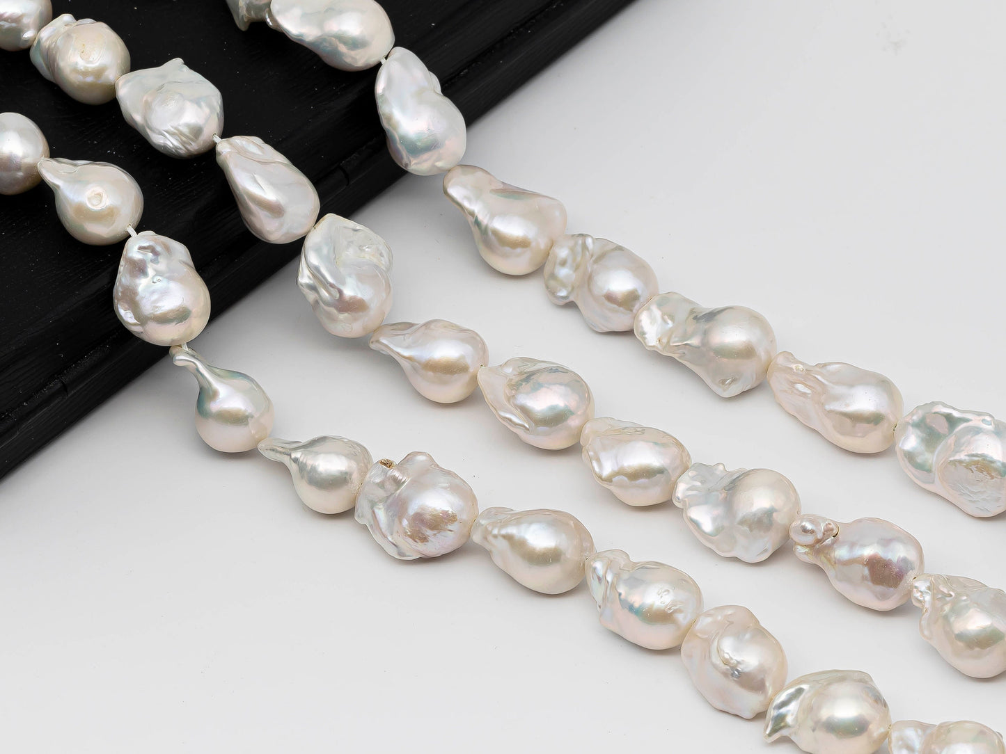 11-14mm Small Baroque Pearl with Nice Luster in Full Strand for Jewelry Making, SKU # 1242BA