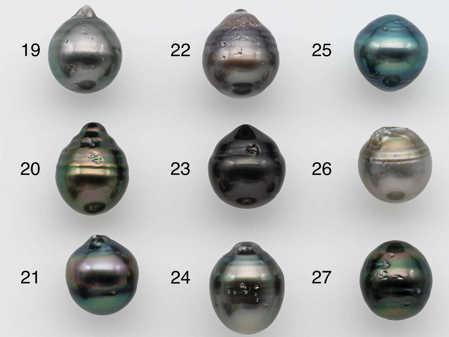 12-13mm Drop Tahitian Pearl Loose Single Piece Undrilled with Nice Luster and Natural Color for Jewelry Making, SKU # 1247TH