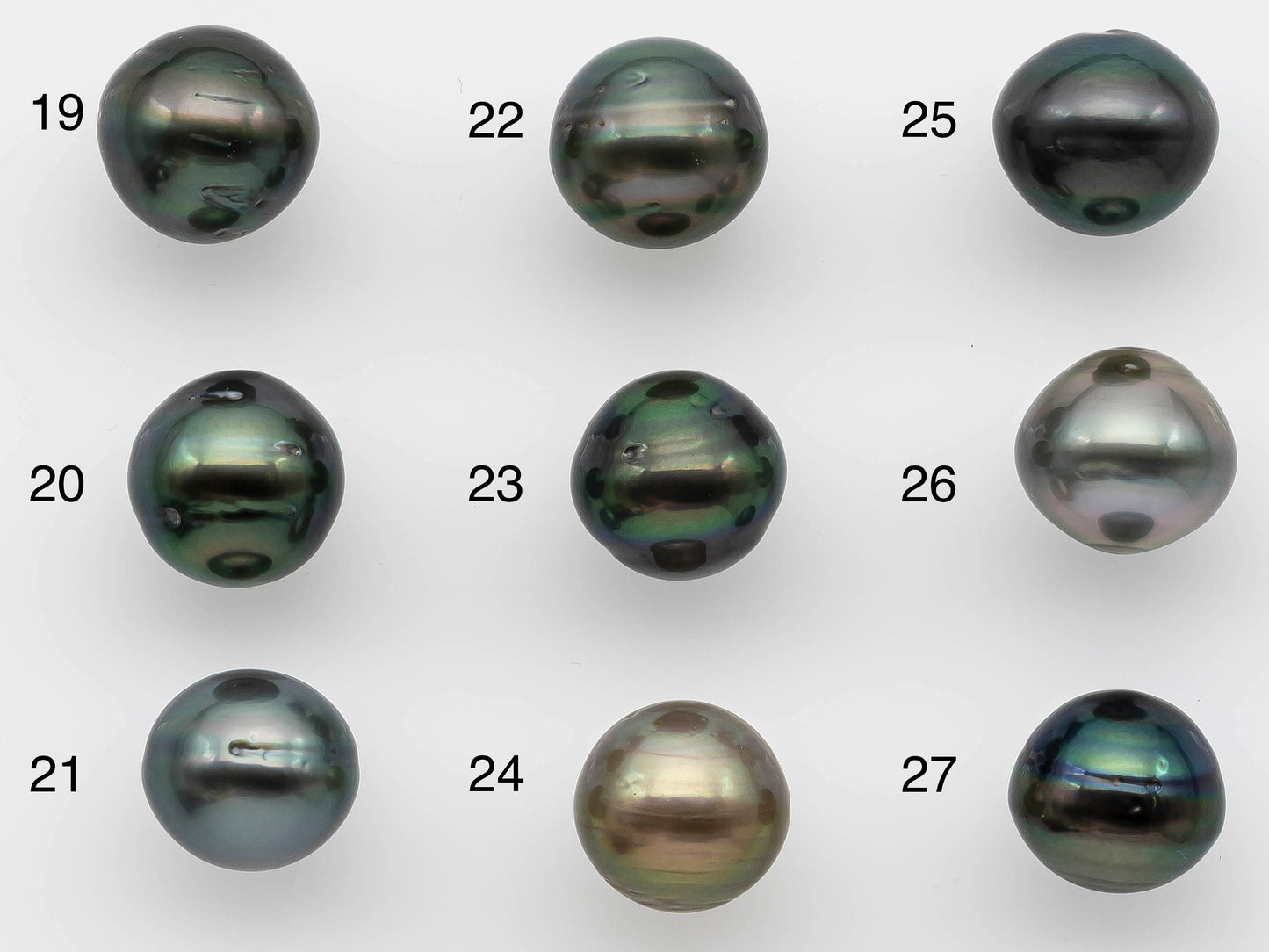 12-13mm Black Tahitian Pearl Near Round Single Loose Piece Undrilled in Natural Color with High Luster for Beading, SKU # 1248TH