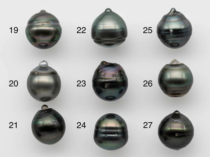 13-14mm Tahitian Pearl Drops Single Piece Undrilled in Natural Color with High Luster for Jewelry Making, SKU # 1253TH