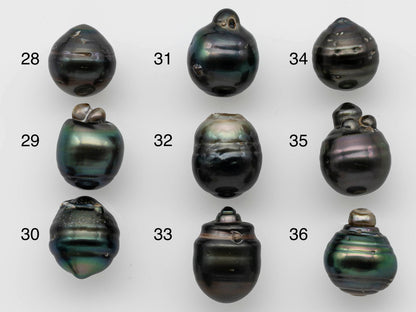 13-14mm Tahitian Pearl Drops Single Piece Undrilled in Natural Color with High Luster for Jewelry Making, SKU # 1253TH