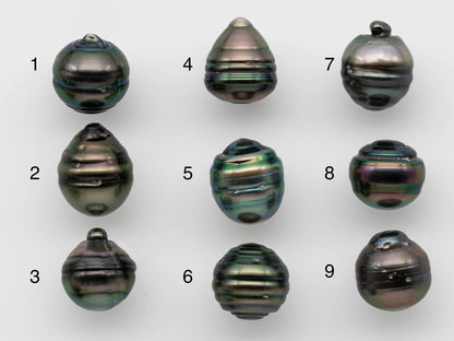 13-14mm Teardrop Tahitian Pearl Undrilled Single Piece with High Luster in Natural Color for Beading, SKU # 1254TH