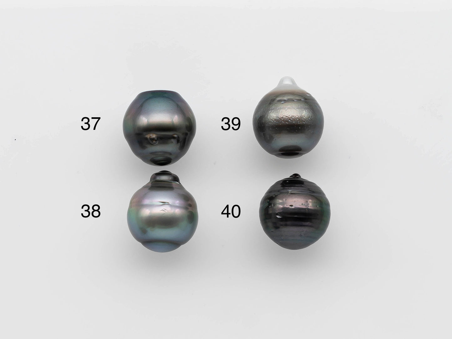 13-14mm Black Tahitian Pearl Undrilled Single Piece Drops with Natural Color and High Luster for Jewelry Making, SKU # 1255TH