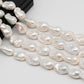 15-18mm White Baroque Flameball Pearl with High Luster for Beading or Jewelry Making, SKU # 1260BA
